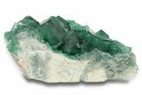 Green, Fluorescent, Cubic Fluorite Crystals - Madagascar #249308-1